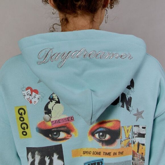 Daydreamer LA Sound And Vision Patch Pocket Graphic Hoodie NWT - Picture 9 of 16